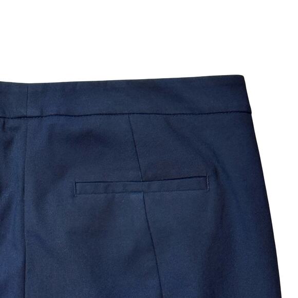 Reiss Darlas Skinny Mid Rise Zip-Hem Cropped Trousers Pants Blue Women's Size 4 - Picture 10 of 13